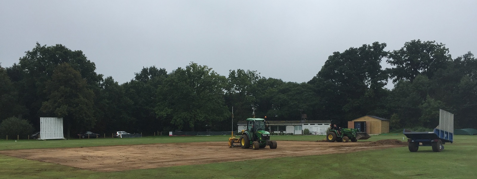 Laser levelling the ground